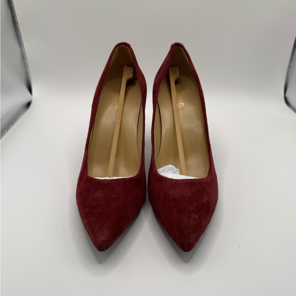 Michael Kors Burgundy Suede Pointed-Toe Heels
